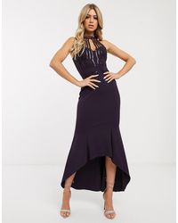 Lipsy Vestito midi con paillettes - - Viola