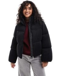 French Connection - Crinkle Satin Puffer Jacket - Lyst