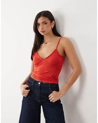 ASOS - Slinky Ruffle Detail Cami Top - Lyst