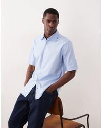 BOSS - Regular Fit Cotton Short Sleeve Button Up Shirt - Lyst