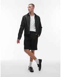 Dickies - Pantalones Cortos Negros De Corte Recto Y Estilo Worker 874 De - Lyst