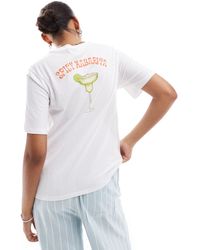 Pieces - T-shirt à imprimé « spicy margarita » - Lyst
