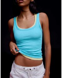 Bershka - Ribbed Vest Top - Lyst