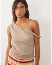Mango - Teen Knit Twist Strap Top - Lyst