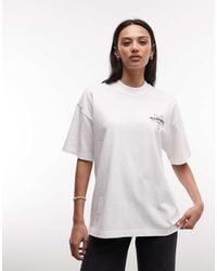 AllSaints - Pentacle Etta Short Sleeve Graphic Logo T-shirt With Back Print - Lyst