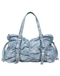 Desigual - Ruched Denim Bag - Lyst