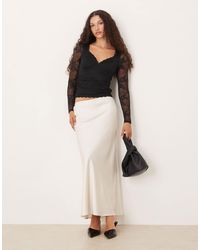 Abercrombie & Fitch - – langärmliges oberteil aus spitze - Lyst