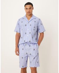 Polo Ralph Lauren - Pantaloncini Del Pigiama A Righe Con Logo Bear - Lyst