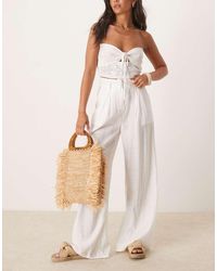 NARRATED - Wide Leg Trousers - Lyst