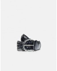 Stradivarius - Wide Braided Belt - Lyst