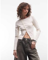 Reclaimed Vintage - Pointelle Cardigan - Lyst