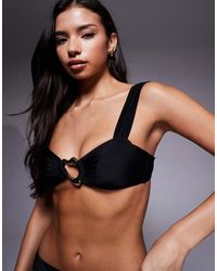 Moda Minx - Bralet Bikini Top With Molten Hardware Detail - Lyst