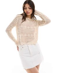 Jdy - Top A Maniche Lunghe - Lyst