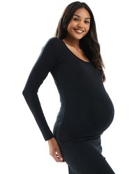 Mama.licious - Mamalicious Maternity Long Sleeve Jersey Mini Dress - Lyst