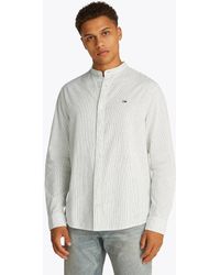 Tommy Hilfiger - Gestreept Overhemd Van Linnenmix - Lyst