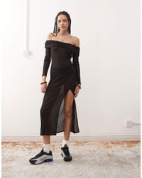 Collusion - – schulterfreies maxikleid - Lyst