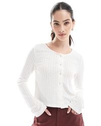 Pieces - – strickjacke - Lyst