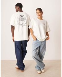 adidas Originals - Camiseta Blanco Con Estampado Gráfico Supper Club De - Lyst