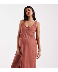 Mama.licious - Mamalicious Maternity 2 Function Nursing Button Through Mini Sundress - Lyst