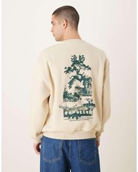 ASOS - Relaxed Fit Sweatshirt With Souvenir Print - Lyst
