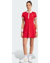 adidas Originals Traceable Parley Dress in Natural | Lyst UK
