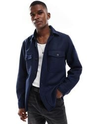 GANT - Wool Blend Overshirt - Lyst