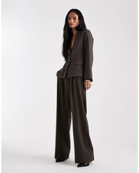 Object - Pleat Front Detail Tailored Wide Leg Trouser Co-ord - Lyst