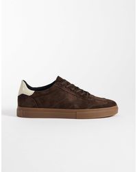 Vagabond Shoemakers - Cody baskets à lacets en daim couleur café - Lyst