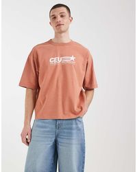 ASOS - Heavyweight Boxy Oversized T-shirt With Street Graphic - Lyst