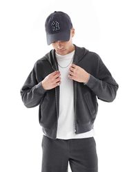 Bershka - Felpa Squadrata Corta - Lyst