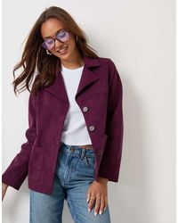 Threadbare - Faux Suede Blazer - Lyst