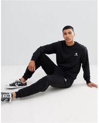 black converse joggers