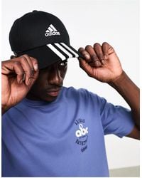 adidas Originals - Adidas Training 3 Stripe Baseball Cap - Lyst