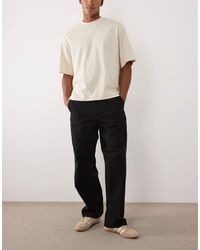 Jack & Jones - Alex baggy Workwear Pants With Logo Patch - Lyst