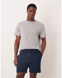 ASOS - Slim Fit Waffle Knit Jersey Shorts With Pintucks - Lyst