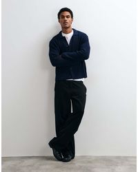 Abercrombie & Fitch - Knitted Button Front Cardigan With Collar - Lyst