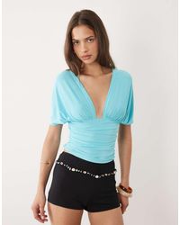 Motel - Vernia Batwing Cupro Top - Lyst