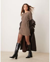 Jdy - Plisse Flute Sleeves Mini Dress - Lyst