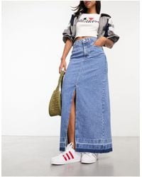 Mango - Maxi Skirt With Border Detail Hem - Lyst