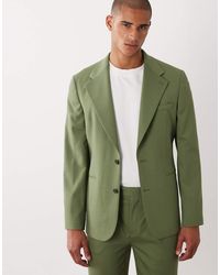 ASOS - 100% Summer Wool Slim Suit Jacket - Lyst