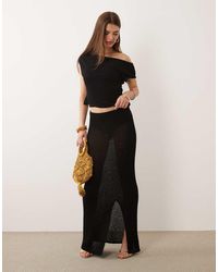 Tala - Beach Knit Maxi Skirt - Lyst