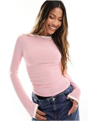 ASOS - Contrast Base Layer Top Long Sleeve Top - Lyst