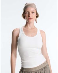 Oysho - Rib Modal Blend Tank Top - Lyst