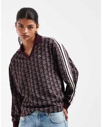 Lacoste - Oversized Contrast Stripe Monogram Polo - Lyst