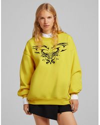 Bershka felpa oversize best sale