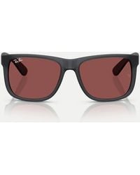 Ray-Ban - Justin Classic Square Sunglasses With Lens - Lyst