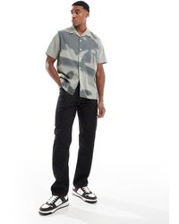 Paul Smith - Overhemd Met Korte Mouwen En Schaduwprint - Lyst