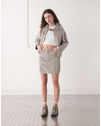 Obey - Serene Denim Midi Skirt - Lyst