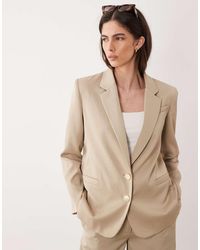 ARMANI EXCHANGE - Americana De Conjunto Con Detalle De Cadena En Topo-Marrón - Lyst