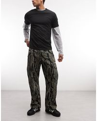 X-Large - Pantalones Verde Cargo De Tejido Antidesgarros Con Etiqueta - Lyst